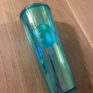 Starbucks Blue Iridescent Domed Tumbler